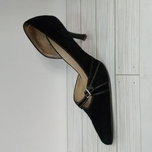 AK and Klein black high heel shoes. Size 9